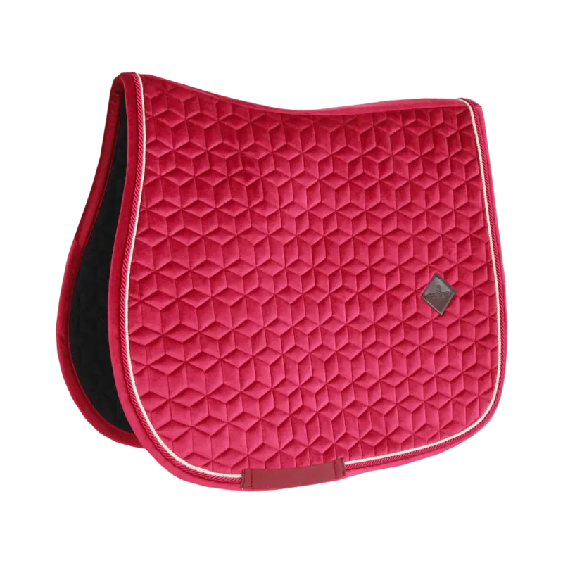 Tapis de selle Velvet jumping Kentucky - Cheval - Fuchsia Acheter En Ligne