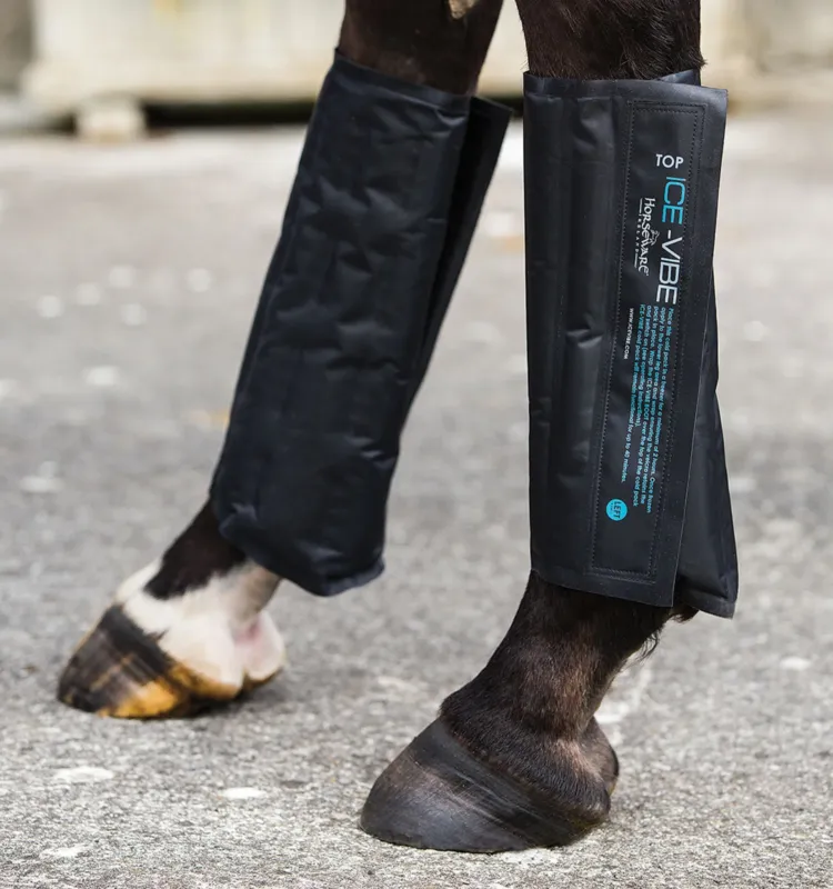 Packs de refroidissement Ice-Vibe Horseware - Grand cheval - Noir Marque