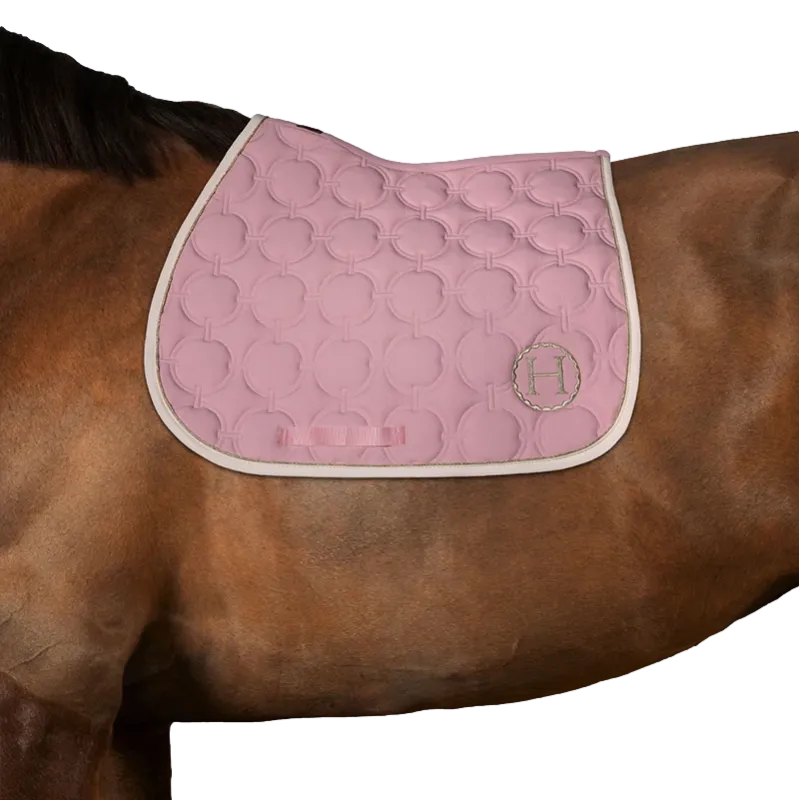 Livraison Gratuite Tapis de selle Harcour Wimpel - Poney - Rose ple