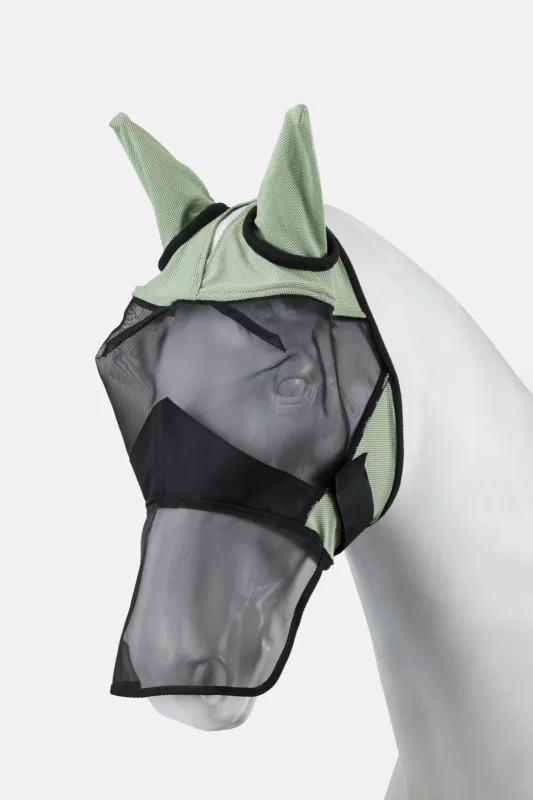 Masque anti-mouches rafrachissant Horze Limited Edition - M - Vert cladon Seulement Aujourdhui