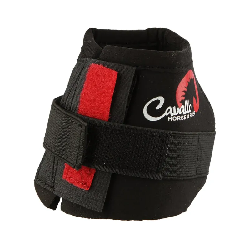 Hipposandale en noprne attaches velcro Cavallo Horse & Rider - L - Noir Satisfait Ou Rembours