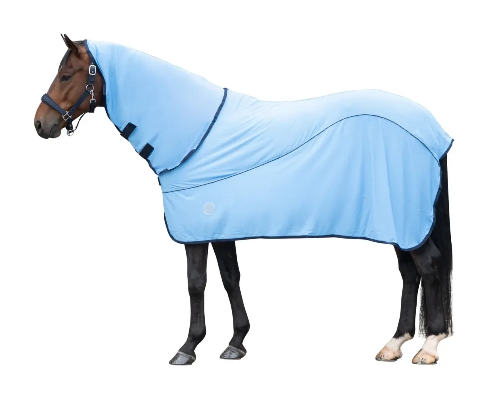 Couverture raffraichissante HKM EquineCarePro - 155 cm - Aqua Paiement Scuris