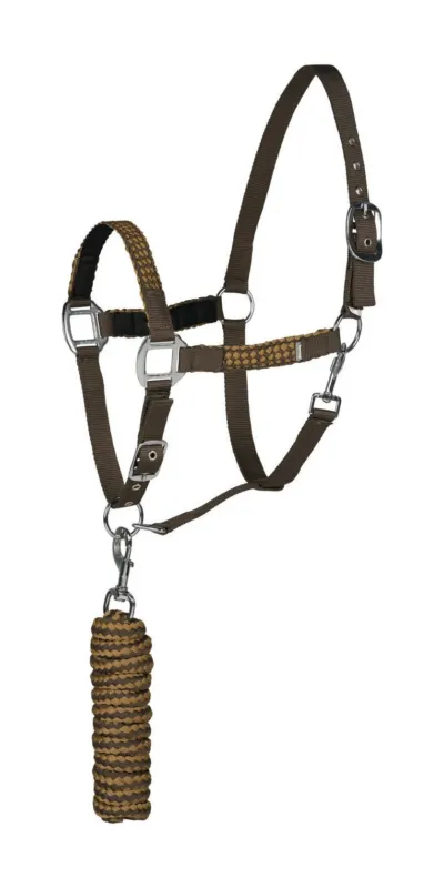 Ensemble licol et longe Chicago Horze - Poney - Marron / bronze Retour Gratuit