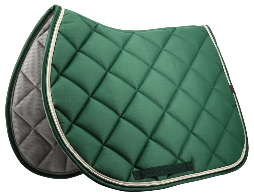 Tapis de selle Equithme Classic - Cheval - Vert fonc Nouvelle Collection