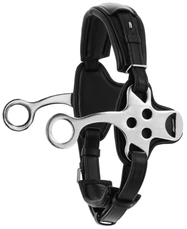 Nouvelle Collection Muserolle pour hackamore Norton Compet - Cheval - Noir