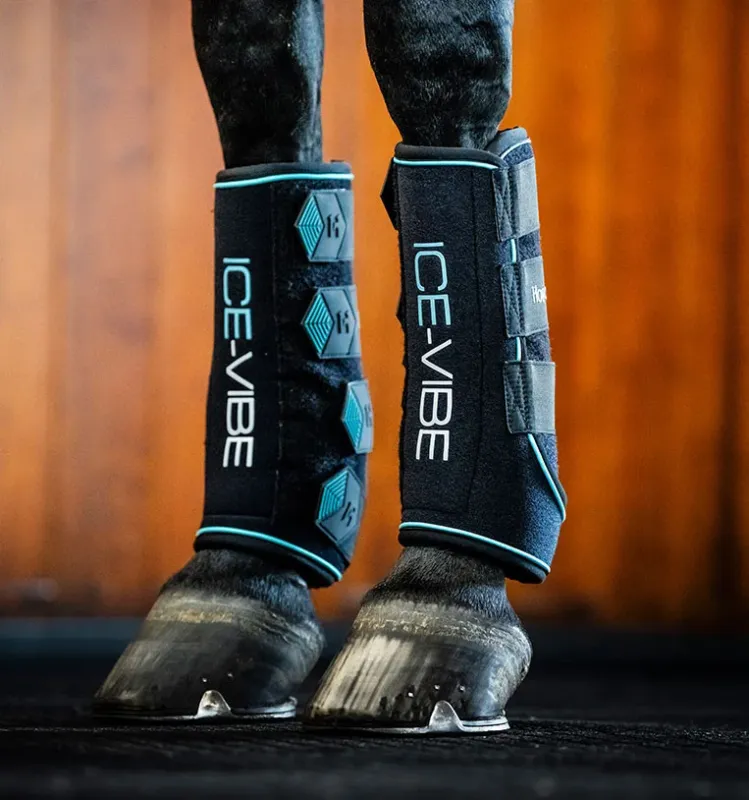 Gutres Horseware Ice-Vibe - Grand cheval - Noir / aqua Super Prix