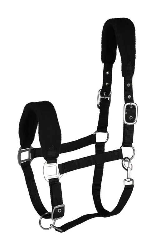 Licol Kiel avec matelassage en polaire Horze - Grand cheval - Noir Haute Qualit