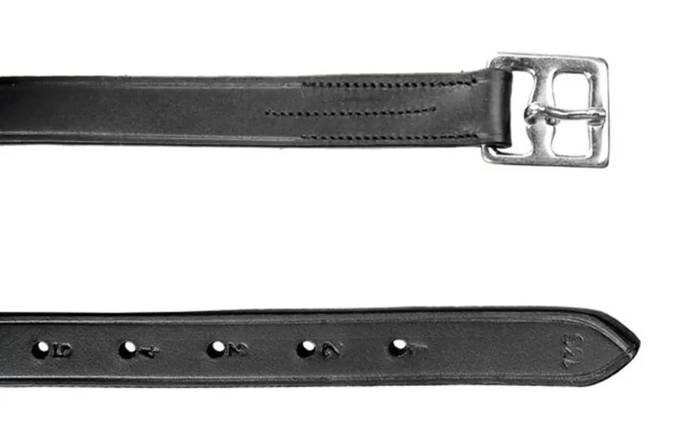 Etrivires en cuir Horze - 160 cm - Noir Meilleur Choix