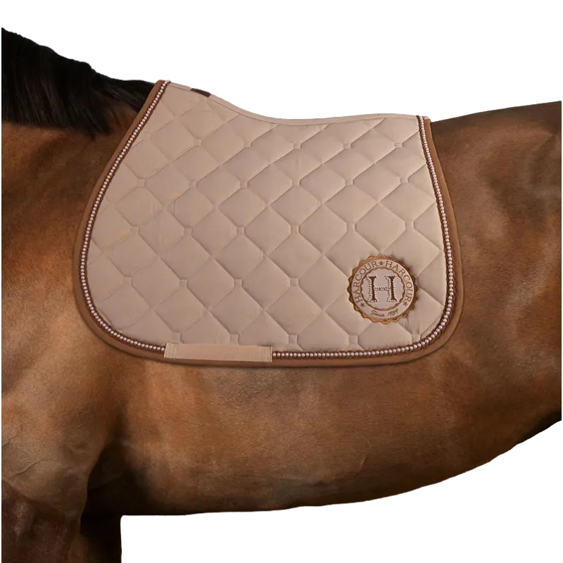 Rduction Tapis de selle Harcour Etoile perle - Poney - Champagne