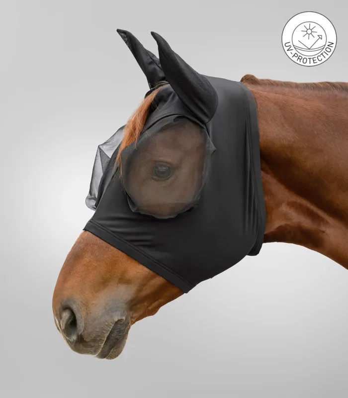 Livraison Express Masque anti-mouches Waldhausen Puck Flex - Cheval - Noir