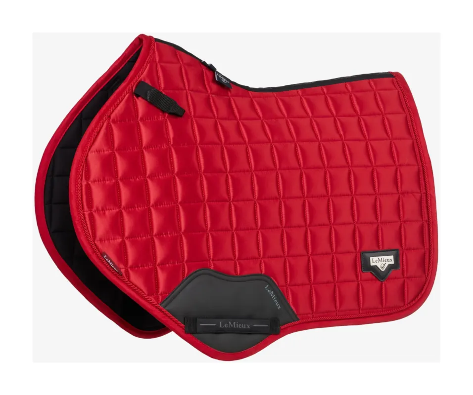 Tapis de selle LeMieux Loire Close Contact Square CSO - S / M - Chilli Produit De Marque