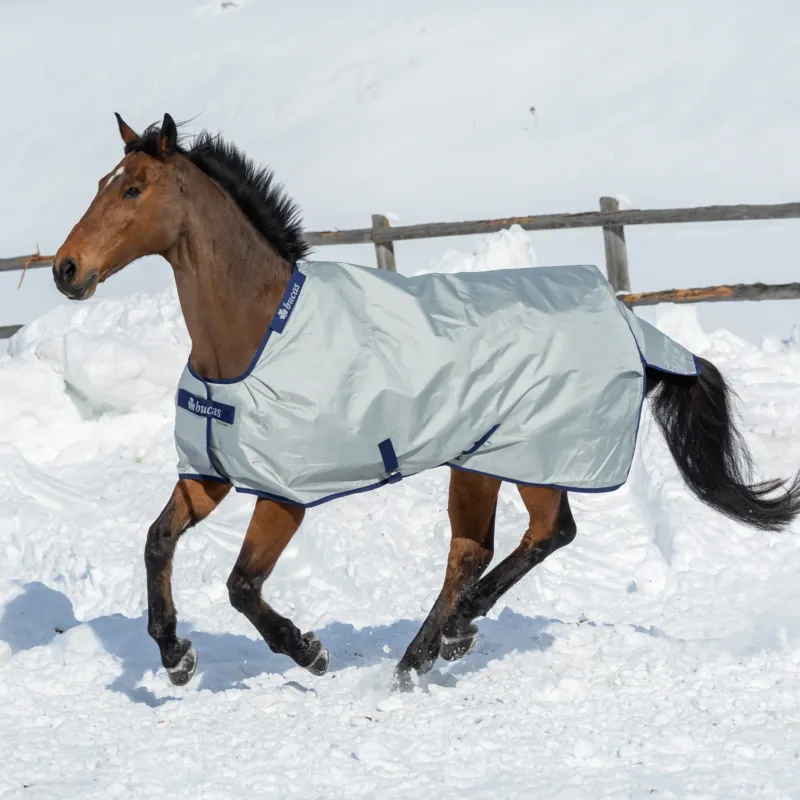 Couverture Bucas Power Turnout Extra 300g 1680D - 165 cm - Argent Bon March