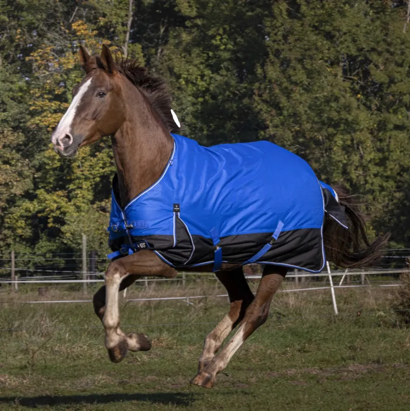 Nouvel Arrivage Couverture Equithme Tyrex Aisance 1200D - 145 cm - Bleu roi