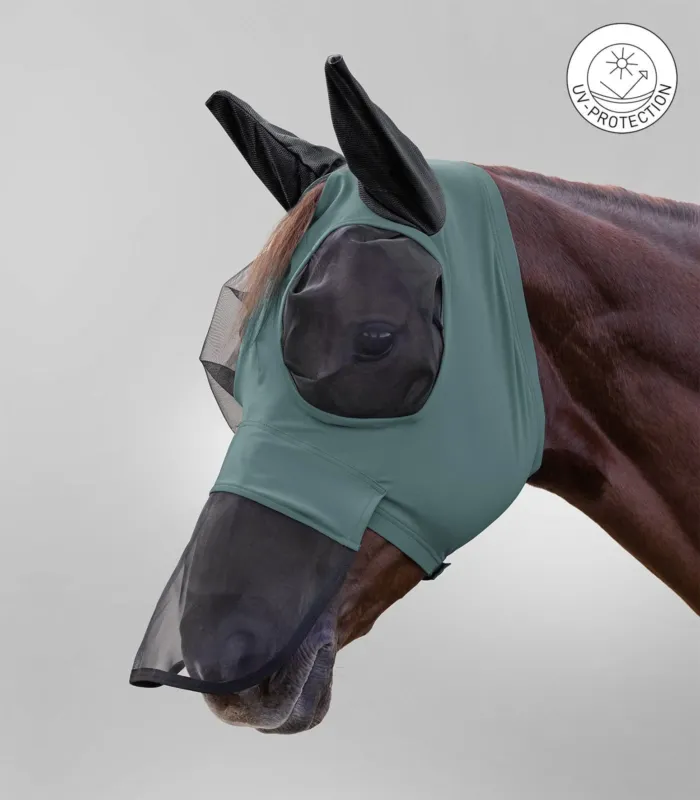 Masque anti-mouches Waldhausen Puck protection nasale - Shetland - Vert pin Livraison Express