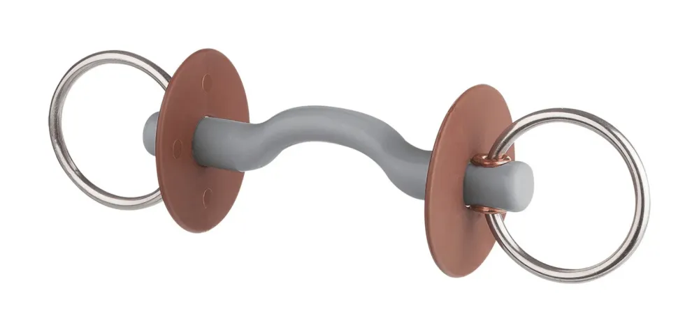Acheter En Ligne Mors de filet Beris canon passage de langue anneau 7,5 cm - 120 mm - Doux