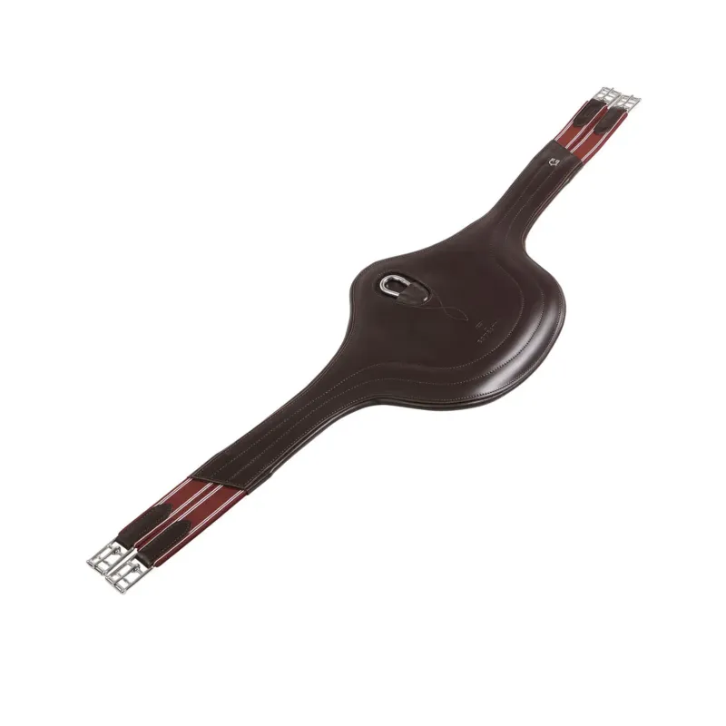 Sangle bavette obstacle en cuir Desiree Equestro - 130 cm - Noir Promotion Saisonnire