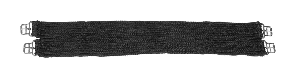 Commander Vite Sangle Stbben corde avec boucles rouleaux acier inoxydable - 115 cm - Noir