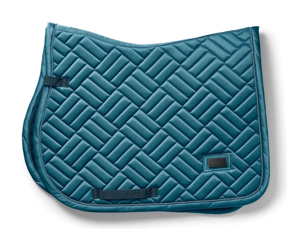 Tapis de selle Equestrian Stockholm jumping Modern - Poney - Teal blue Nouvelle Collection
