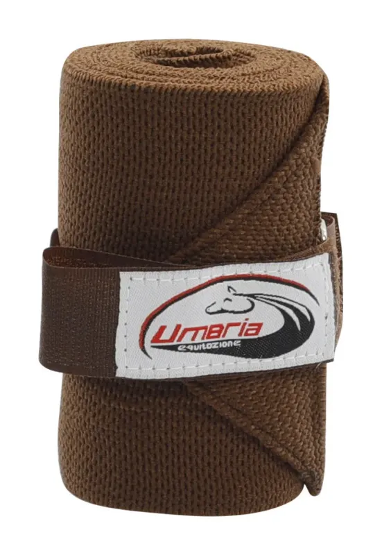 Acheter Direct Bandes de Travail lastiques par 4 Umbria Equitazione – Marron fonc