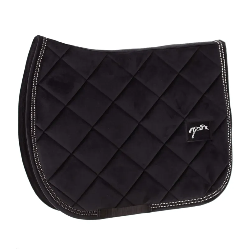 Commande En Gros Tapis de selle Pnlope New Strass – Poney – Noir