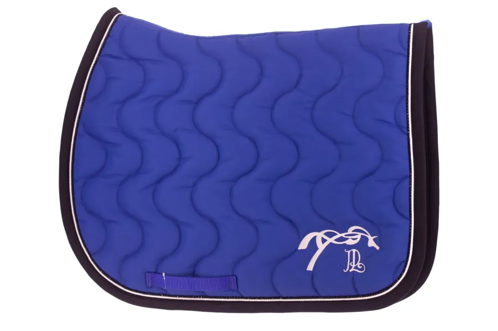 Tapis de selle Pnlope Diamant - Cheval - Bleu roi / noir Solde