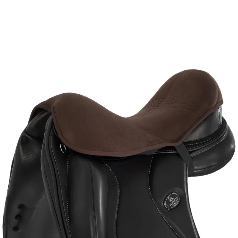 Top Vente Protge-sige en gel pour dressage avec Dri-Lex 20mm Acavallo - L - Marron