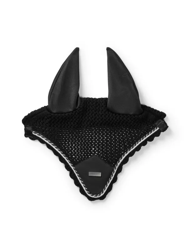 Bonnet anti-mouches Equestrian Stockholm – Poney – Noir dition Jusqu puisement Des Stocks