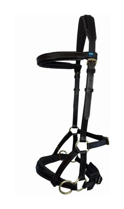 Side-pull cuir T de T - Cheval - Havane fonc Remise