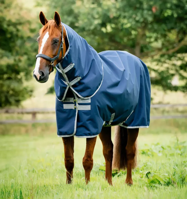 Couverture Amigo Ripstop Horseware 900D Plus Turnout 0g - 155 cm - Marine / gris titane Acheter En Ligne