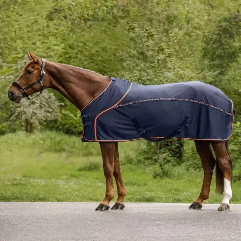 Couverture schante anti-mouche cheval Cooler Waldhausen – 155 cm – Bleu nuit Dernier Modle