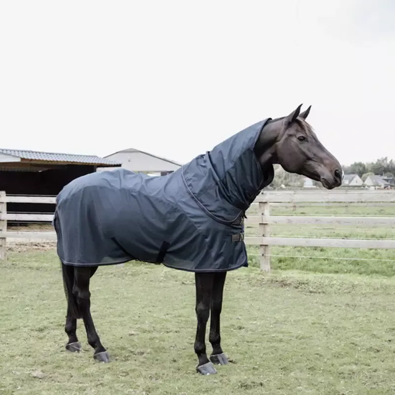 Promotion Chemise anti-mouche cheval Kentucky Combo Classic impermable - 160 cm - Marine