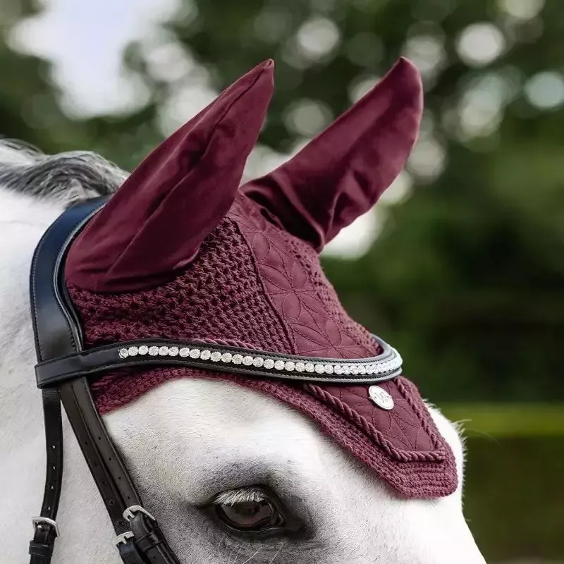 Expdi Aujourdhui Bonnet anti-mouche cheval Rom Waldhausen - Cheval - Bleu pastel