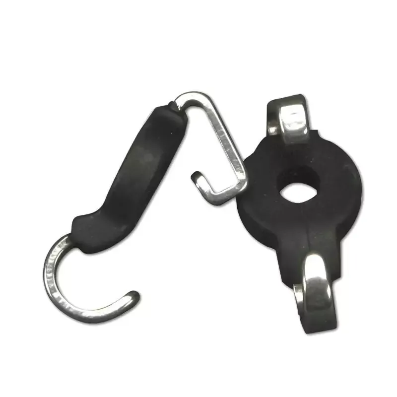 Crochets gourmette caoutchouc mors cheval Metalab Expdition Rapide
