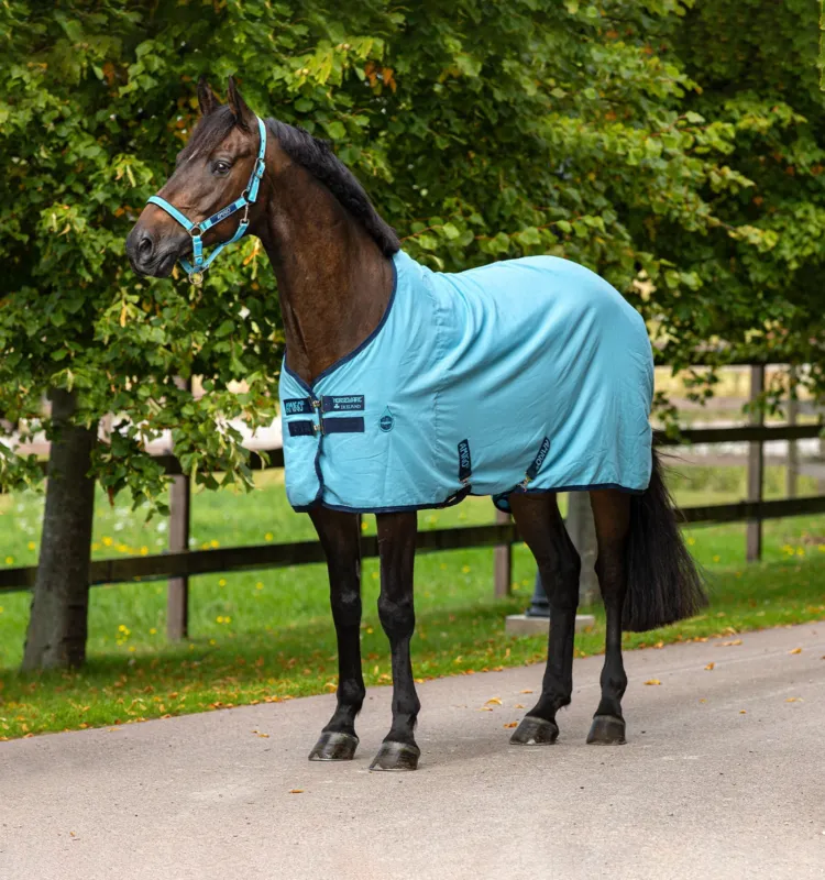 Chemise de box Horseware Amigo Delphinium 0g - 155 cm - Bleu dauphin / marine Prix Choc