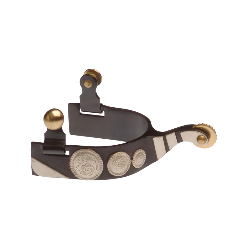 Marque Eperons western mtal noir