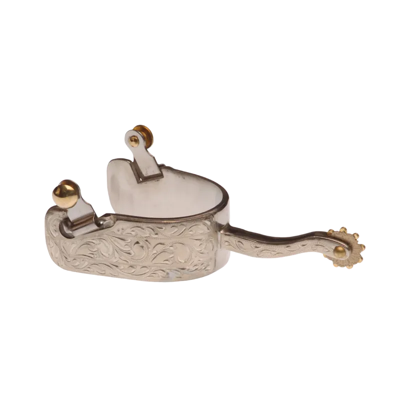Populaire Eperons western cutting silver