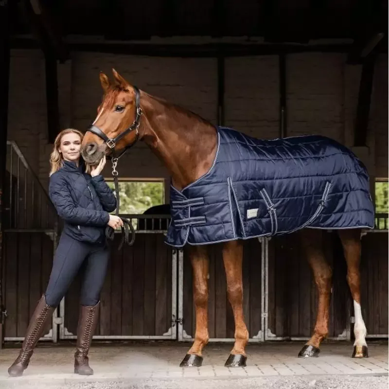 Couverture de box cheval Economic 100g Waldhausen - 125 cm - Marine Remise