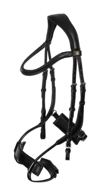 Certifi Bridon Comfitec Equestro anatomique en cuir - Cheval - Noir
