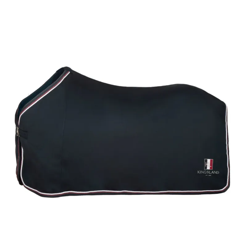 Soldes Manta para caballo Kingsland Classic Fleece Show manta - Navy / 5'6/125CM