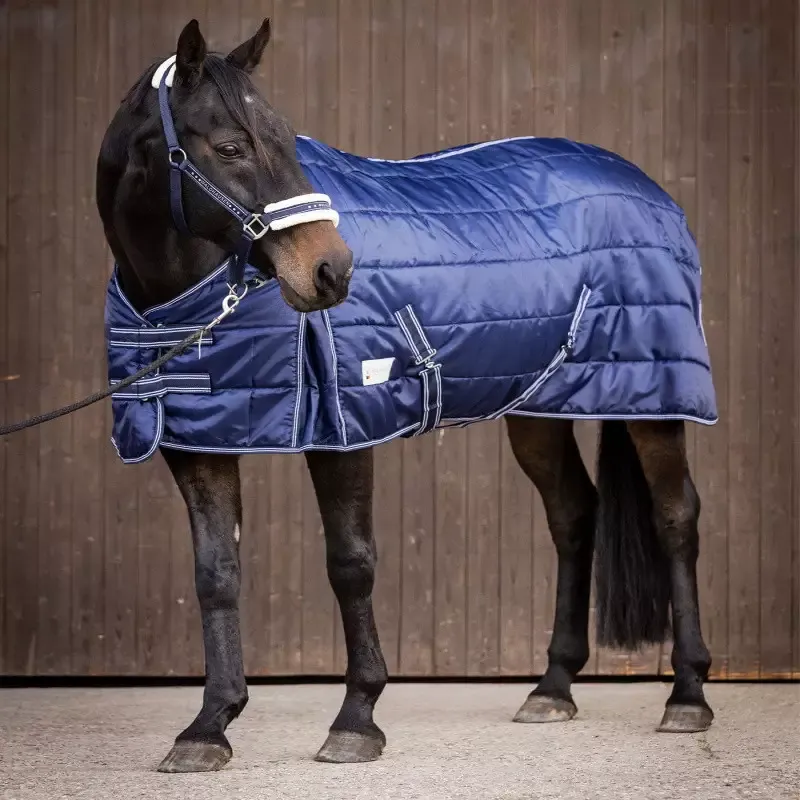 Couverture de box cheval Economic 200g Waldhausen - 155 cm - Marine Satisfait Ou Rembours