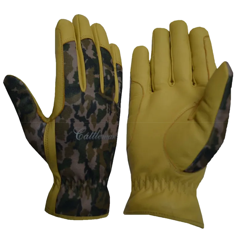 Dernire Chance Gants de travail cuir camouflage