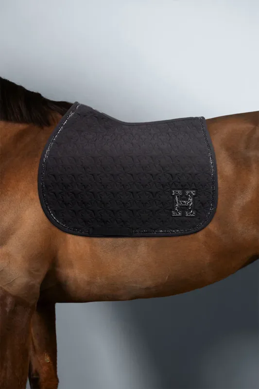 Tapis de selle Harcour Amba - Poney - Noir Retour Gratuit