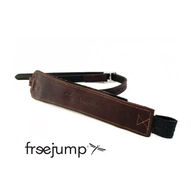 Etrivires Freejump Pro Grip monobrin cuir marron - Noir Acheter Direct