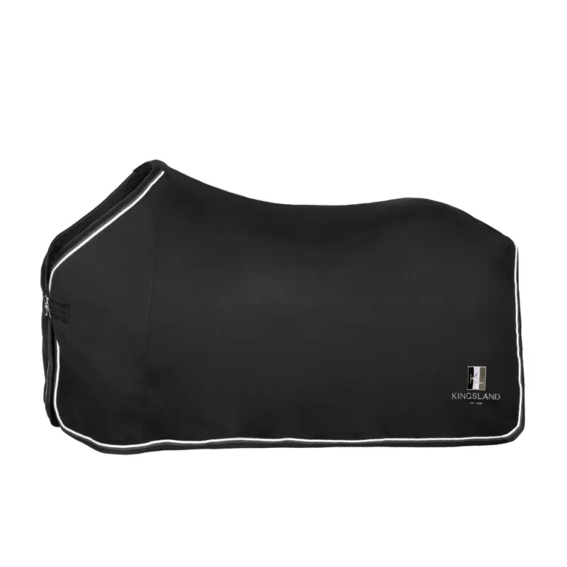 Meilleur Prix Manta para caballo Kingsland Classic Fleece Show manta - Black / 6'6/145CM