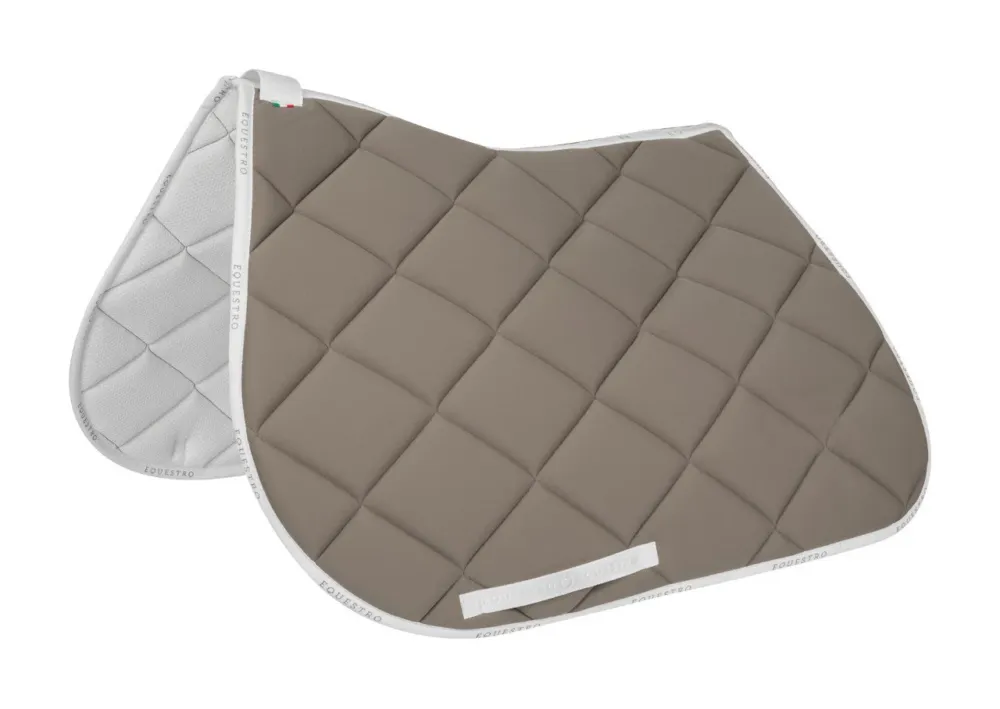 Tapis de selle obstacle en tissu technique respirant GP Equestro - Poney - Terra / blanc Bon Plan