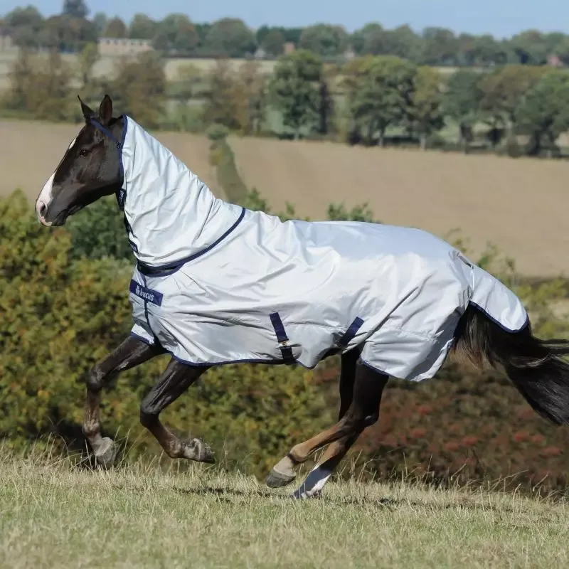 Couvre-cou Bucas Camail anti Uv 0g cheval – XL-155 – Argent Offre Exclusive