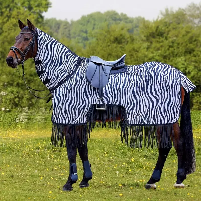 Couvre reins cheval franges Zebra Waldhausen - 135 - Zebra Livraison Express