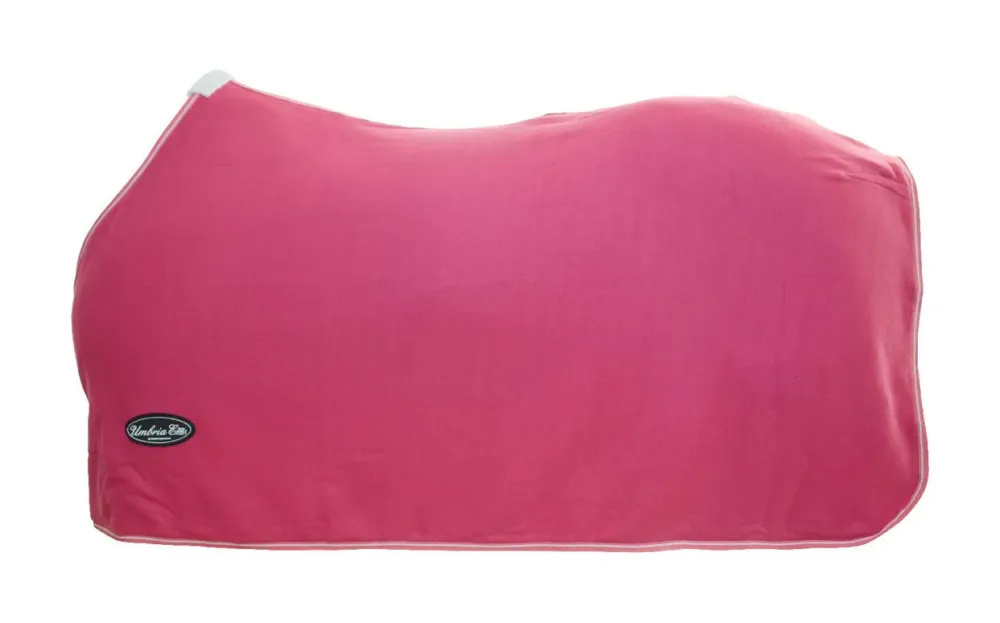 Petit Prix Couverture en Polaire Antipilling Polar Color Umbria Equitazione - 145 cm - Fuchsia