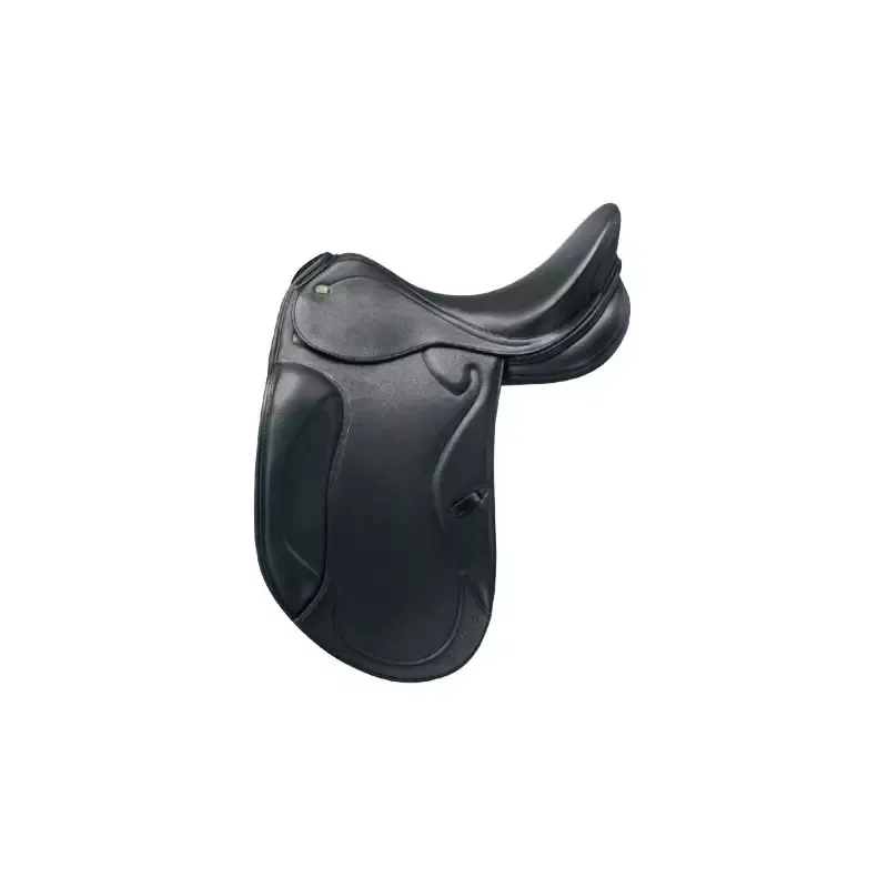 Selle cheval dressage cuir double veau Optimax Prestige - Noir Super Prix