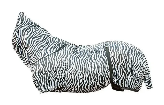 Solde Couverture anti-eczma Zebra HKM - 85 cm - Blanc / noir